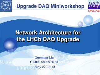 Network Architecture for the LHCb DAQ Upgrade