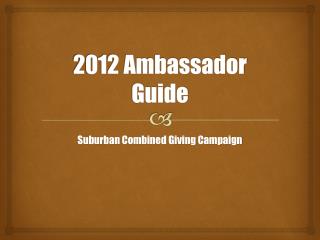 2012 Ambassador Guide