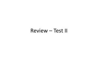 Review – Test II