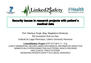 Security Issues in research projects with patient`s medical data