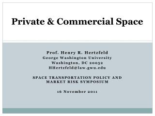 Private &amp; Commercial Space