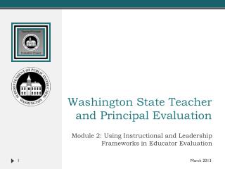 Washington State Teacher and Principal Evaluation