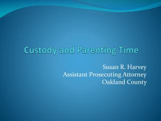 Custody and Parenting Time