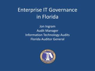 Enterprise IT Governance in Florida
