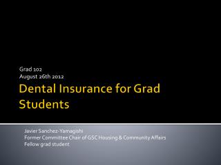 Dental Insurance for Grad Students
