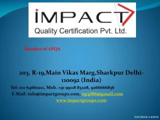 203, R-19,Main Vikas Marg,Sharkpur Delhi- 110092 (India) Tel : 011-64660211 , Mob. +91 99118 83208, 9266666836