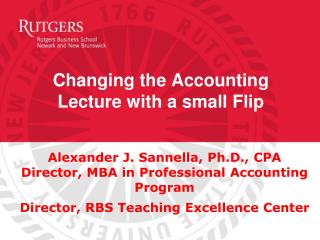 Changing the Accounting Lecture with a small Flip