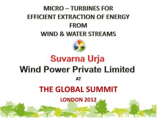 Suvarna Urja Wind Power Private Limited