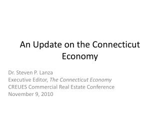 An Update on the Connecticut Economy