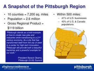 A Snapshot of the Pittsburgh Region