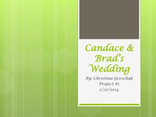 Candace &amp; Brad’s Wedding