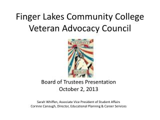 Finger Lakes Community College Veteran Advocacy Council