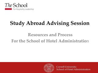 Study Abroad Advising Session