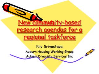 New community-based research agendas for a regional taskforce