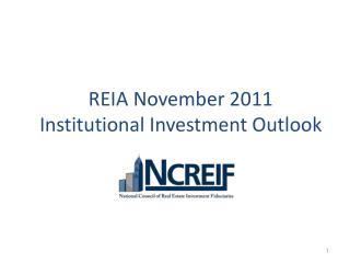 REIA November 2011 Institutional Investment Outlook