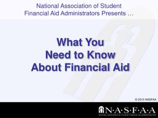 What You Need to Know About Financial Aid