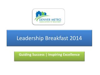 Leadership Breakfast 2014