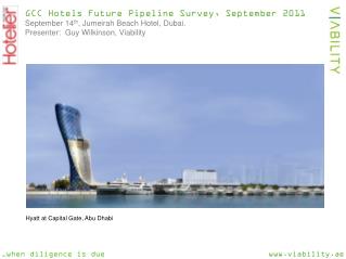GCC Hotels Future Pipeline Survey, September 2011 September 14 th , Jumeirah Beach Hotel, Dubai. Presenter: Guy Wil