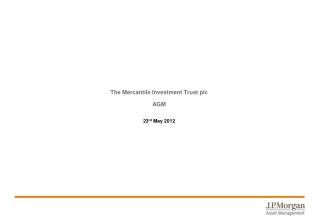 The Mercantile Investment Trust plc AGM