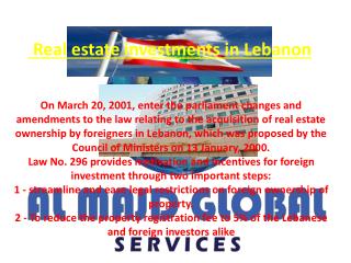 Real estate investments in Lebanon