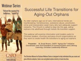 Successful Life Transitions for Aging-Out Orphans