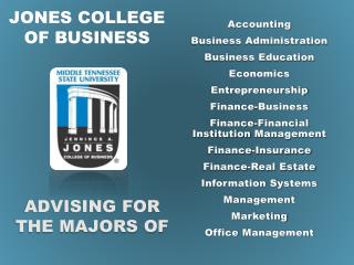 Jones college of business
