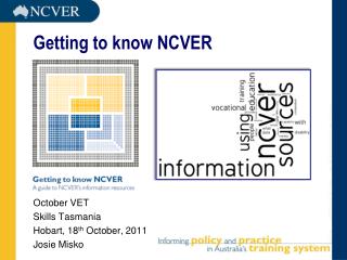 Getting to know NCVER