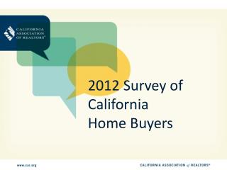 2012 Survey of California Home Buyers