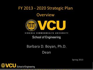 FY 2013 - 2020 Strategic Plan Overview
