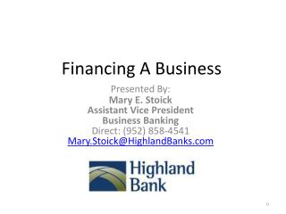 Financing A Business