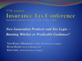 37th Annual Insurance Tax Conference