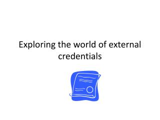 Exploring the world of external credentials