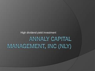 Annaly Capital Management, INC (NLY)