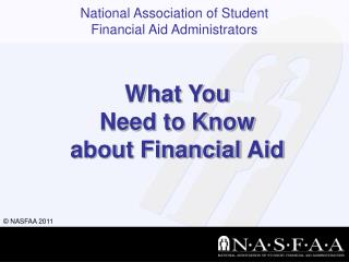 What You Need to Know about Financial Aid