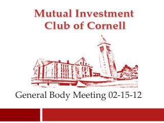 General Body Meeting 02-15-12