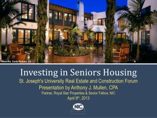 Investing in Seniors Housing