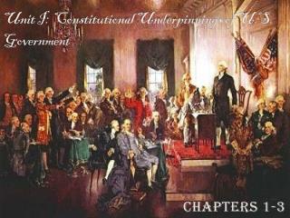 Unit I: Constitutional Underpinnings of U.S. Government