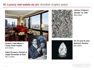 III . Luxury real estate as art: Another trophy asset