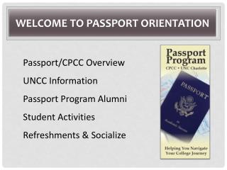 Welcome to passport orientation
