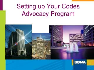 Setting up Your Codes Advocacy Program