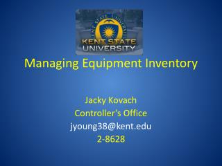 Managing Equipment Inventory