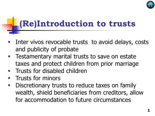 (Re)Introduction to trusts