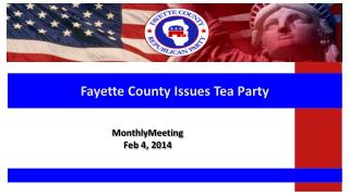 Fayette County Issues Tea Party