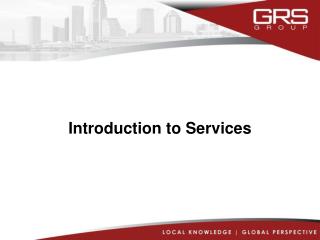Introduction to Services