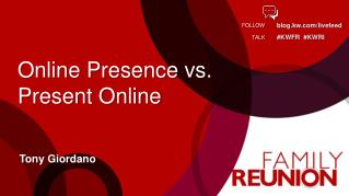 Online Presence vs. Present Online