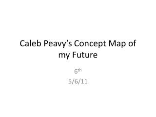 Caleb Peavy’s Concept Map of my Future