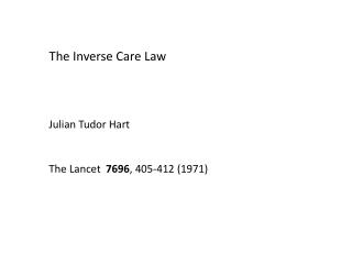 The Inverse Care Law