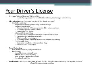 Your Driver’s License