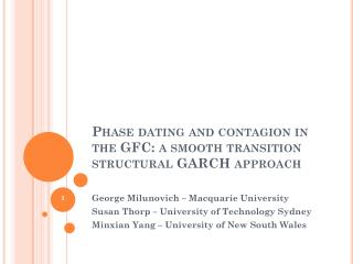 Phase dating and contagion in the GFC: a smooth transition structural GARCH approach