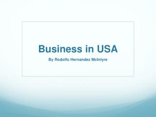 Business in USA